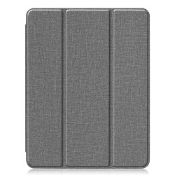 11 inch Foldable TPU Protective Shell Tablet Cover Case Shatter-resistant with Pen Slot for iPadPro Silver gray