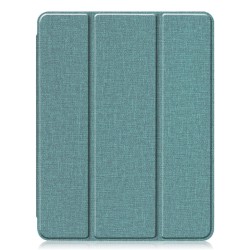 11 inch Foldable TPU Protective Shell Tablet Cover Case Shatter-resistant with Pen Slot for iPadPro Cyan