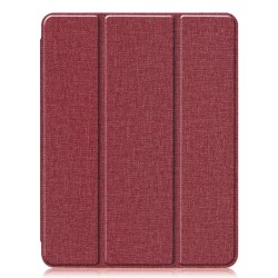 11 inch Foldable TPU Protective Shell Tablet Cover Case Shatter-resistant with Pen Slot for iPadPro red