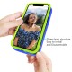 6.1" Shockproof Soft Silicone Case for iPhone 12 iPhone 12 Pro360 Silicone Protect Cover black