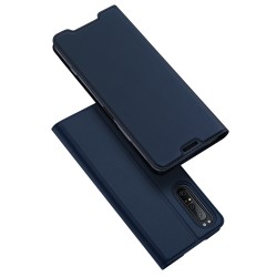 DUX DUCIS For Sony Xperia1 II/Xperia10 II Leather Mobile Phone Cover Magnetic Protective Case Bracket with Cards Slot Royal blue_Sony Xperia1 II