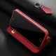 DUX DUCIS For iPhone 7/8 Luxury Genuine Leather Magnetic Flip Cover Full Protective Case with Bracket Card Slot red