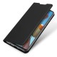 DUX DUCIS for Samsung A21s/A51 5G Magnetic Protective Case Bracket with Card Slot Leather Mobile Phone Cover black