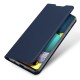 DUX DUCIS for Samsung A21s/A51 5G Magnetic Protective Case Bracket with Card Slot Leather Mobile Phone Cover blue