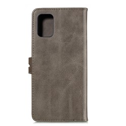 For HUAWEI P40 Pro Mobile Phone Cover PU Leather Front Buckle Smart Shell Anti-fall Phone Case 2 gray