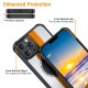 Mobile  Phone  Case Color-blocking Strip Metal Brushed Anti-fall Protective Cover For Iphone13 Silver yellow silver_iPhone13