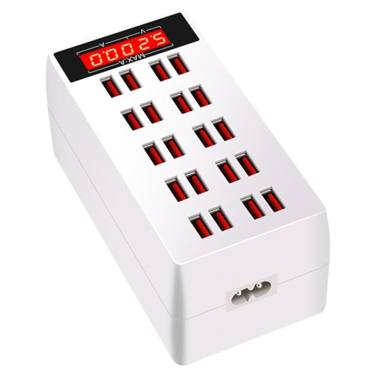20-Ports Max 100W USB Hub Phone Charger Multiplie Devices Charging Dock Station Smart Adapter AU Plug