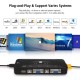 4 In 1 Out USB 2.0 VGA KVM Switch Switcher Manually for Keyboard Mouse Monitor Adapter  black
