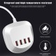 4 USB Ports Extension Socket Power Strip Adapter Charger Outdoor Travel Charging for Smartphone Tablet  AU Plug
