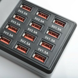 5V 3.5A 2.1A 12Port Multi USB Charger USB Charging Station Dock Intelligent Fast Charger EU Plug