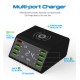 8-Port USB Mobile Phone Smart Charger Digital Display Built-in IC Chip Voltage Auto-correction European regulations
