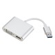 Audio Video Converter USB3.0 to HDMI VGA Laptop Video to Monitor Projector TV HD Silver