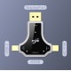 Multi Function Converter USB3.1 type-c/DP/MINI DP to HDMI Three-in-one Adapter black