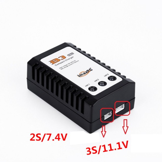 RC TOY B3 LiPo 10W Simple Balance Charger 2s-3s Lithium Battery 7.4v 11.1v Pro Compact Charger B3AC Eu