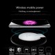 Wireless Charger Ultra-Thin Crystal Round Wireless Charging for Samsung Galaxy S9 Note Edge iPhone Xiaomi Huawei Mobile Phone Charger white