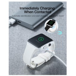 Wireless Magnetic Charger Fast Charging Cable Lightning for Apple Iwatch Series White