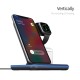 Z5 Split 3 in 1 Multi-function Fast Wireless Charger for Mobile Phone Headset Smart Watch Wireless Charger black