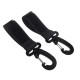 2PCS/Set 360 Degrees Rotatable Hanging Hooks with Magic Sticker for Infant Baby Stroller Black pair_OPP loading