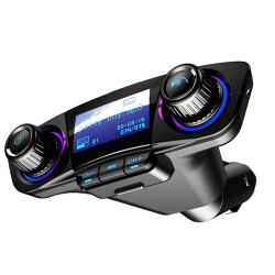 Bluetooth Car Kit FM Transmitter - Bluetooth Handsfree 5V/2.1A Car Kit MP3 Player