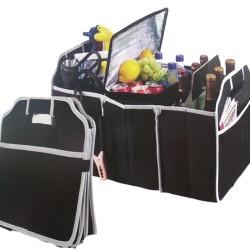 Foldable Car Trunk Organizer Bag Portable Multi Compartment Truck Van SUV Storage Basket Auto Tools Organiser