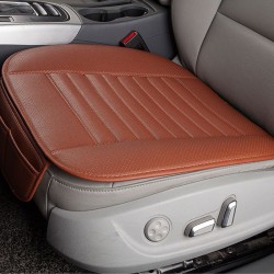 Orange Breathable PU Leather Bamboo Charcoal Car Interior Seat Cover Cushion Pad for Auto Supplies Office Chair