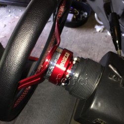 Universal Steering Wheel Kit Black Quick Release Hub Adapter Auto Snap Off Boss kit