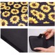 Vehicle Center Console Armrest Cover Pad Universal Fit Soft Stylish Sunflowers Pattern Comfort Center Console Armrest Cushion Armrest + 2 coasters