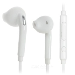 3.5mm Plug In-Ear Earphones w/ Mic. for Samsung Phones - White - Free shipping - DealExtreme