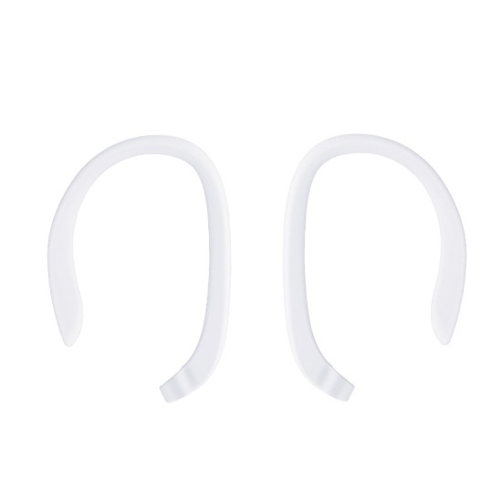 1 Pair Protective Earhooks Holder Secure Fit Hooks for Airpods Apple Wireless Earphones Accessories Silicone Sports Anti-lost black
