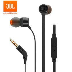 3.5mm Wired Headphones Stereo Music Bass Headset Sports Earphone In-line Control Hands-free with Mic black