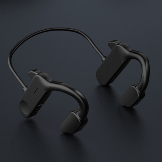 F3 Bone Conduction Bluetooth-compatible  5.2  Earphones Outdoor Wireless Sports Business Headphones Hands-free Hanging Ear Headset White