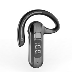 M26 Air Conduction Bluetooth Headset Digital Display Voice Control Answering Sports Business Earphone Black
