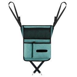 Car Net Pocket Handbag Holder Central Control Pet Kids Barrier Water Cup Storage Bag Blue