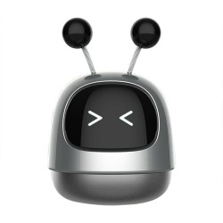 Car Perfume Cute Robot-shaped Solid Fragrance Incense Tablets Long-lasting Light Fragrance Ornaments space gray