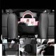 Car Seat Back Organizer PU Leather Handbag Holder Central Control Black