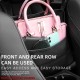 Car Seat Back Organizer PU Leather Handbag Holder Central Control Pink