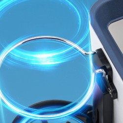 Car Tissue Box Armrest Water Cup Holder Phone Holder Adjustable Strap Storage Box Blue