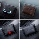 Leather Car Storage Pouch Multifunctional Hanging Bag Mobile Phone Case Storage Bag Storage Box Black
