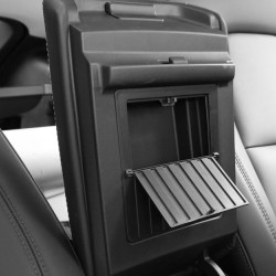 Plastic Push-type Center Console Organizer Armrest  Hidden  Storage  Box Compatible For Model Y3 2017 2018 2019 2020 2021 Accessories black