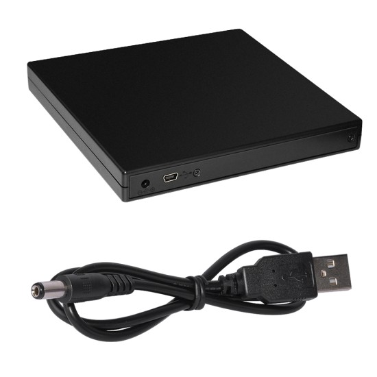 12.7mm Thick Usb 2.0 Ide Portable Optical  Drive  Box SATA Hard Disk Interface Black