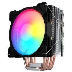 CPU Air Cooler 6 Heat Pipe Mute External Light-emitting 12cmcpu Cooling Fan Black