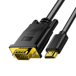 Hd 1080p High-speed Hdmi Male To Vga Male Cable Converter Adapter One-way for Dvd Hdtv Pc Desktop Monitor 5 meters