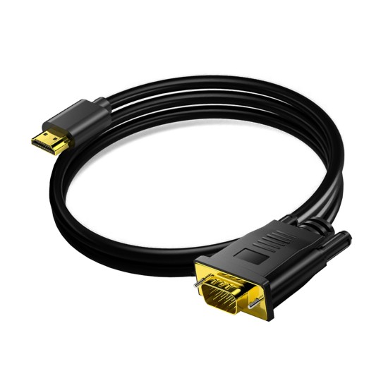 Hd 1080p High-speed Hdmi Male To Vga Male Cable Converter Adapter One-way for Dvd Hdtv Pc Desktop Monitor 3 meters