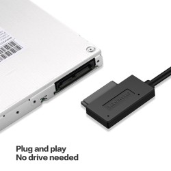 Notebook Optical  Drive  Line Sata To Usb3.0 Fast Transmission Speed Easy Drive Line Transfer Sata7+6 Usb3.0 Adapter Cable black_USB3.0 optical drive line