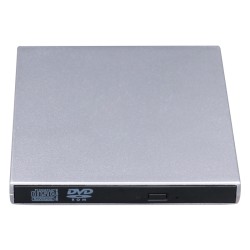 USB External Dvd Cd Rw Disc Burner Combo Drive Reader for Windows 98/8/10 Laptop PC Silver