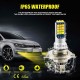 1 Pair Aluminum Car V6 High-brightness Dual-color Fog Lamp Car Light H4