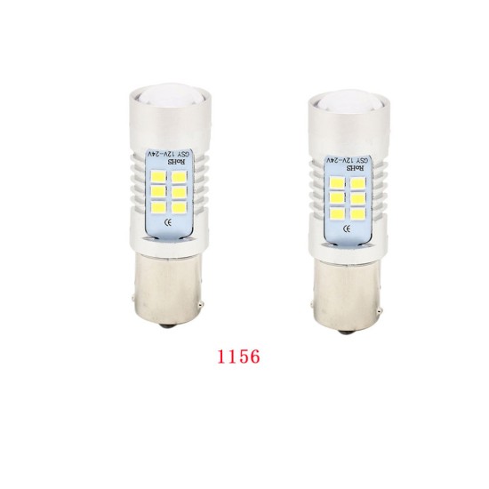1 Pair Car Signal Lamp 2835 LED Stop Lamp Backup Light Steering Lamp 7443