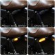 1 Pair Motorcycle Accessories Double-sided Luminous Led Water Turn  Signal Lights Flow mode/yellow+blue light