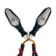 1 Pair Motorcycle Parts Dual-color Led Turn Signal Lights For Motorcycle Yellow + red light
