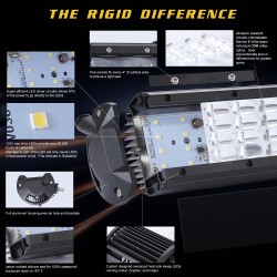 108W 4 Rows LED Work Light Bar for Offroad Off-road Truck  6000K white_1pc